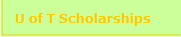 U of T Scholarships